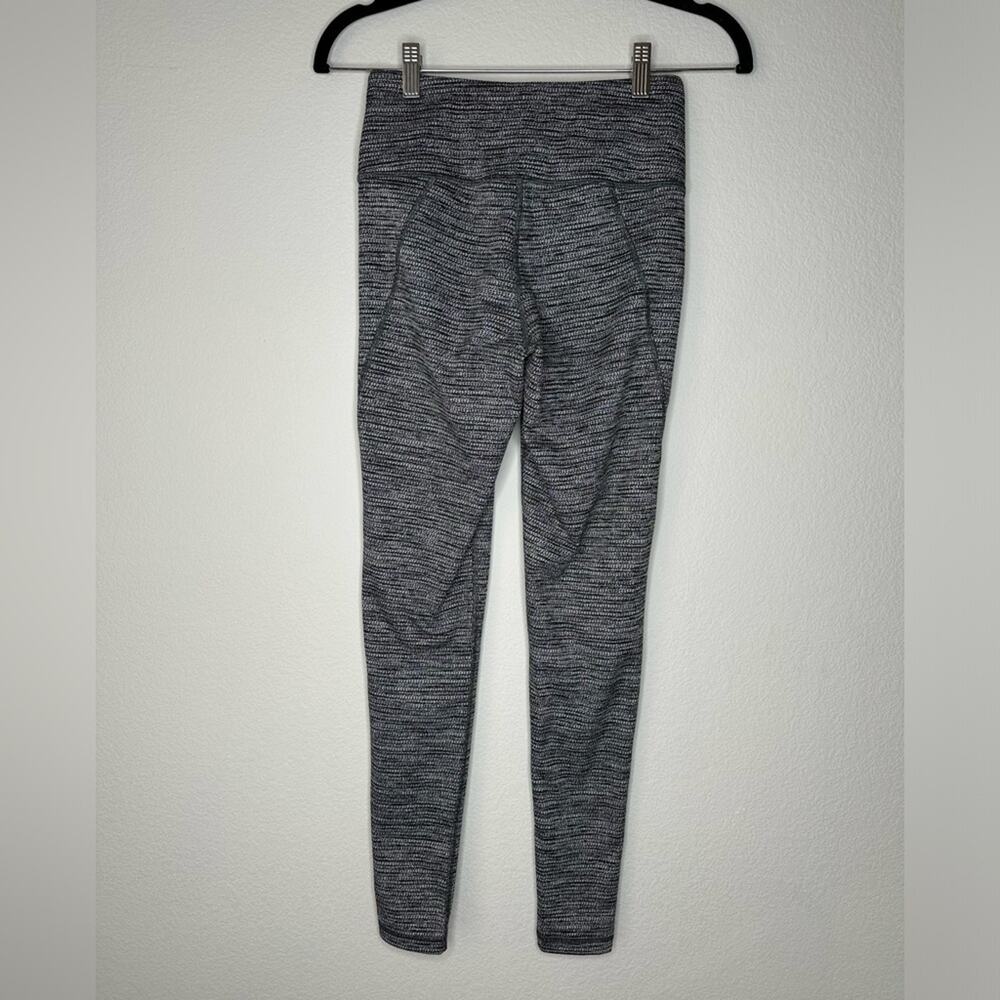 LUCY ACTIVEWEAR Womens Full Length Charcoal Grey Marled Yoga Leggings Size XS - Picture 3 of 6